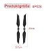 4 Pairs RC Drone Propeller, Propellers Replacement für DJI Mavic 2 Zoom/Mavic 2 PRO, Grauer Rand Ersatzpropeller Blätter Geräuscharm Zubehör Kompatibel mit DJI Mavic 2 Zoom/Mavic 2 PRO
