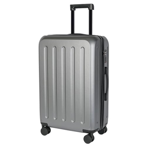 SOKOK 20 Inch Hardside Carry On Luggage with Spinner Wheels, Airline Approved Travel Suitcase Durable Rolling Luggage for Business Trip, Silver Gray