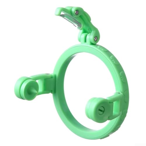 Sumsoctober Espiralizador ergonómico de mano de acero inoxidable sin esfuerzo, cortador de frutas y verduras, cuchillas giratorias para zoodles, tiras de agarre antideslizante