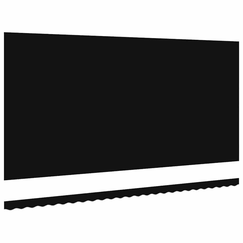 vidaXL Markisenersatzstoff Schwarz 580 x 295 cm Polyester, Balkon-Sichtschutz, modernes rechteckiges Sonnendach, strapazierfähiger UV-beständiger Stoff, wetterfester Unterstand