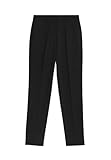 Type de motif: Coloris uni Marks & Spencer Pantalon Extensible Coupe Slim Longueur Cheville Noir Femmes UK 22 (EU 50)