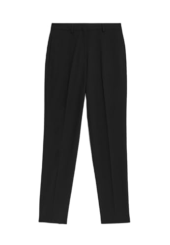 Marks & Spencer Pantalon Extensible Coupe Slim Longueur Cheville Noir Femmes UK 22 (EU 50)