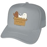 Popfunk Official We Bare Bears Baby Bears Foam Snapback Trucker Hat - Unisex for Men and Women