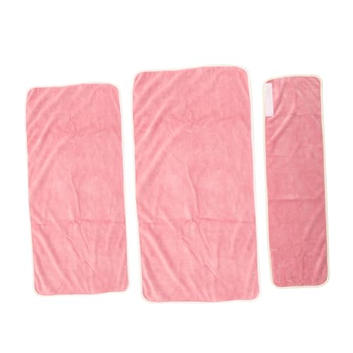 BEBEMOKO 1 juego de toallas de belleza rosas, toallas refrescantes de baño, toallas de algodón beige, paquete de toallas de té rojas, toallitas de té, toallas faciales para spa, toalla de pelo, toalla