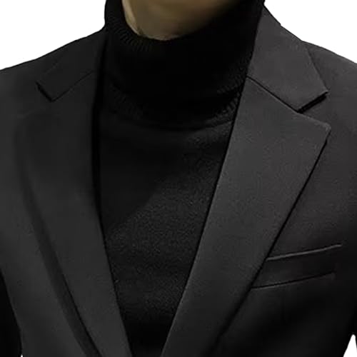 Mens Slim Fit Business Blazers One Button Casual Sport Suit Jacket Lightweight Lapel Blazers Men Coat3