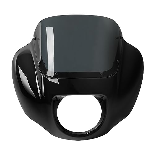 Phare avant pour Street Bob et FXBB avec carénage noir et support de montage