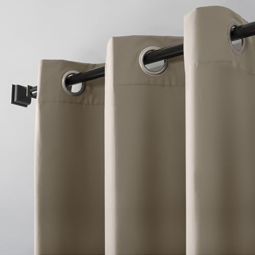 Sun Zero Cyrus Thermal 100% Blackout Grommet Curtain Single Panel - Thumbnail 4