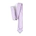 Elfeves Men's Skinny Solid Color Tie Causal Cotton Linen Narrow Slim cut Necktie (One Size, Lilac purple)