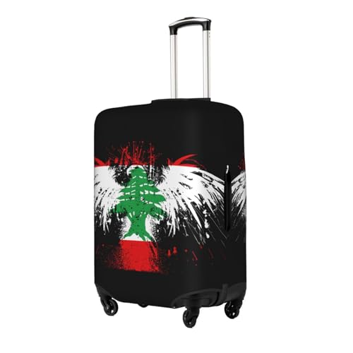 Travel Luggage Cover Lebanon Lebanese Flag Fashion Washable Baggage Suitcase Protector Fit For Luggage Medium2