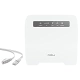 ピクセラ LTE対応 SIMフリー ホームルーター+ LANケーブル セット PIX-RT100 Wi-Fi SIM別売