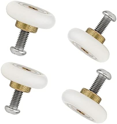4pcs x Shower Door Rollers,Roller Diameter 19/23/25mm for The Bathroom Pan Glass Sliding Door Pulleys/Runners/Wheels (23mm)
