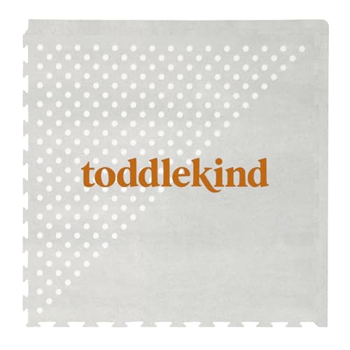 Image of Toddlekind Playmat - Premium Foam Playmat, 4 x 6 feet, 6 Tile Extra Thick Foam Floor Puzzle Mat for Babies/Toddlers Stylish, Non-Toxic, Odorless. Perfect for Tummy Time, Crawling, and Play. Ideal for Nursery and Playroom. 0m+ (Gray)