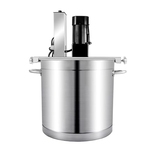 Mezclador automático, raspador de mezcla de acero inoxidable de 4 cuchillas, velocidad ajustable, ideal para sopa, salsa de chile, mermelada, gachas,