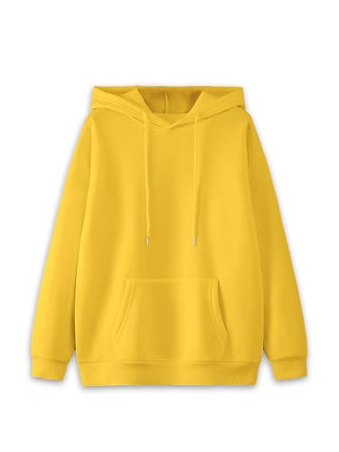Image of Mack Jonney Solid Hooded Cotton Fleece Sweatshirt for WOMEN-VMACK639218