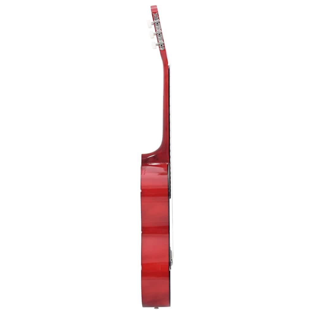 12-teiliges klassische Gitarrenset für Anfänger 4/4 39 Zoll Konzertgitarre Natur Lindenholz mit Stimmgerät Kapodaster Saitenkurbel und Zubehör für Übung und Bühne