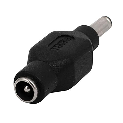 Conector adaptador DC Power Jack macho a hembra 5.5x2.1mm a 4.5x3mm negro