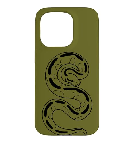 Ball Python Sketch �~�j�}���X�g�� - �O���[�� �X�}�z�P�[�X iPhone 15 Pro �p
