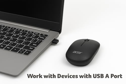 Acer Wireless Mouse USB-A, Black thumbnail 6