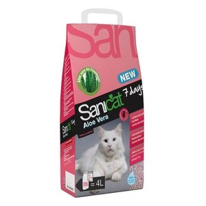Sanicat Aloe Vera 7 Days Non clumping Cat Litter 4L