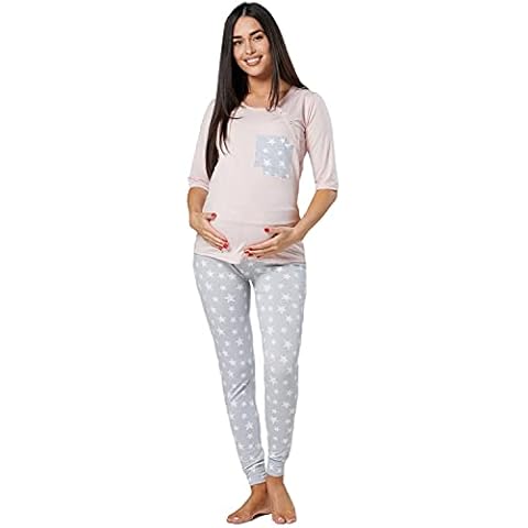 HAPPY MAMA Women's Maternity Nursing Pyjamas Set Cover