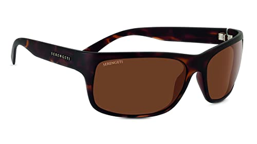 Serengeti Pistoia Polarized Drivers Sunglasses, Satin Dark Tortoise #TOP10
