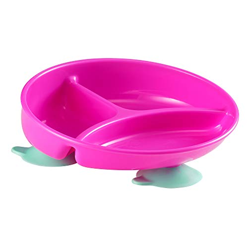 The First Years Inside Scoop Suction Sectioned Plate, Purple/Pink