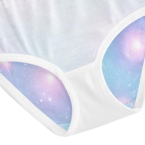 Pastel Galaxy Gradients Blue Toddler Underwear Girls, Cotton Underwear Girls, 2T–8 Years4