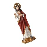 TOKIDNY Harz Jesus Statue Tischdekoration Lebensnahe Christliche Skulptur Wohnkultur Geschenk