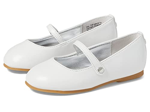 NINA Girl's Fernanda (Toddler/Little Kid/Big Kid) White Smooth 13 Little Kid M