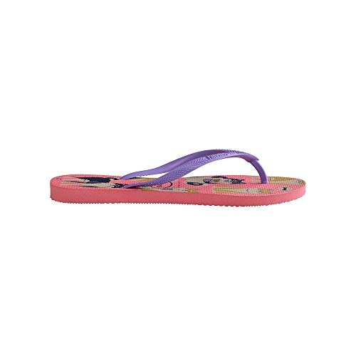Chinelo Slim Pets, Havaianas, Meninas, Rosa Porcelana, 25/26