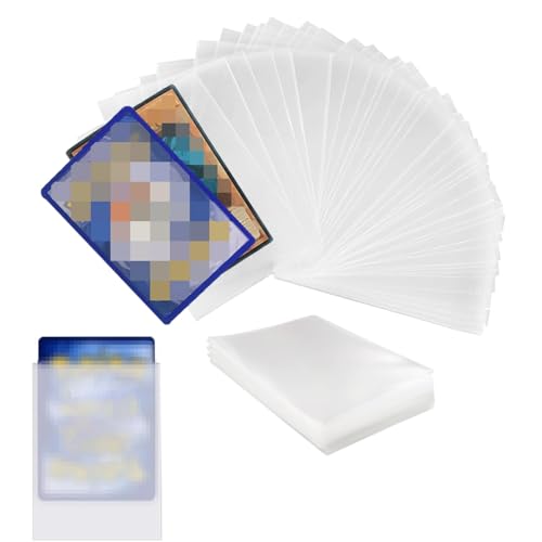 GZWOSUX 200Pcs 2.5 X 3.5(66 x 91mm) Standard Card Sleeves Ultra-Clear Card for Sports Game Cards & TradingCard