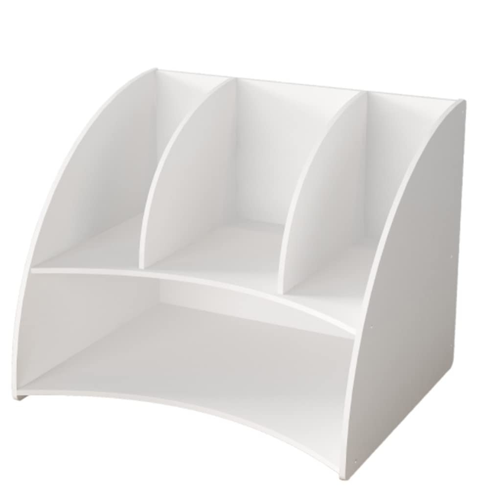 EYHLKM Desktop Organizer Scatola di immagazzinaggio in plastica impilabile Scatola di File Vassoio portaoggetti Contenitore Scaffale da scrivania Organizzare Sulies della Scuola dell'ufficio