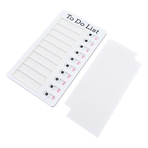 HomeVortex Pianificazione giornaliera Organizzazione Consiglio di plastica Memo Planner con pulsanti scorrevoli Sistema di gestione delle attività settimanali per casa ufficio pianificazione familiare