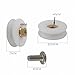 LumaGrove Shower Door Rollers 8pcs Durable Shower Room Bathroom Door Rollers Shower Runners Shower Part Shower Room Wheels White 22mm Accessories Shower Door Wheels