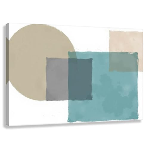 Novup Abstract Art Wall Soft Geometry Canvas Print Decor Pictures