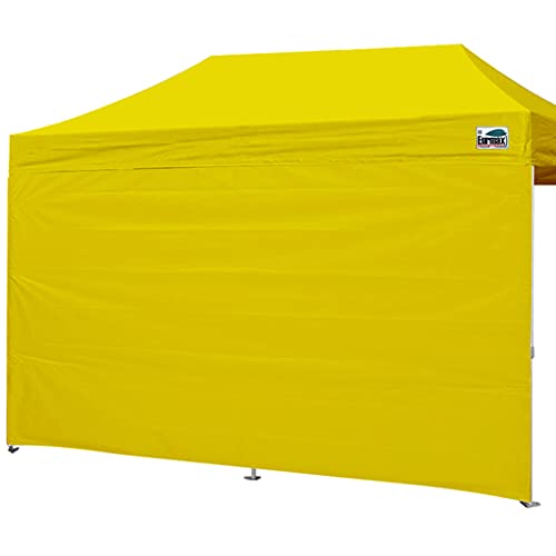 Image of Eurmax USA 10x20 Pop Up Canopy SunWall-UV Protection for Tents,Blocks Sunlight&Wind,Water Resistant Side Wall Only,Easy Hook & Loop Installation,Fit for 20FT Straight Leg Shelters&Gazebo,Yellow