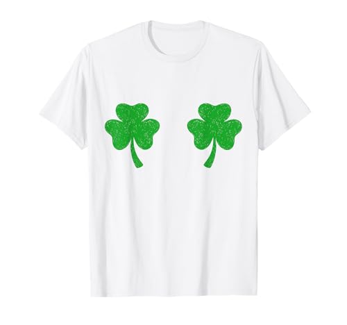 Shamrock Boobs Shirt Irish Boobies St Patricks Day T-Shirt