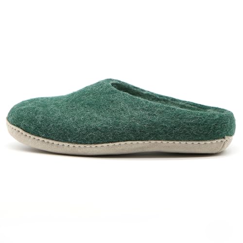 Image of Nootkas Felted Merino Wool 'Astoria' Mule House Slipper for Men and Women