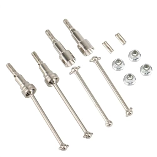 JVRWSC RC Arbre Transmission Compatible avec HAIBOXING pour HBX 16889 16889A 16890 16890A SG1601 SG1602 1/16 RC Car Upgrade Parts Arbre De Transmission Avant Arrière en Métal