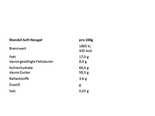 Mandel - Soft - Nougat (500g) Unwiderstehlich! Nicht identisch mit Türkischer Nougat bzw Türkischer Honig