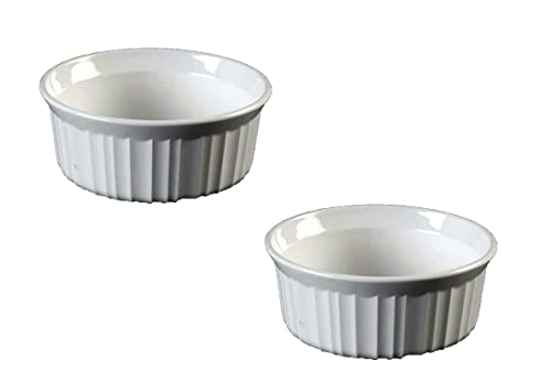 CorningWare French White 7-Ounce Ramekins, Set of 2