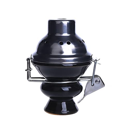HUANXIN Hookah Bol céramique Shisha Accessoires Couvre Couvre Couvre Couvre-croûte,Noir Cover