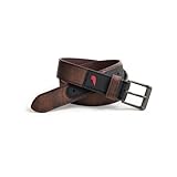 Red Wing Shoes Men's Heavy Duty Work Leather Belt, 1.5" Full Grain Leather, Heel Bar Buckle, Brown, 38" Waist