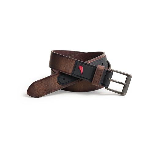 Red Wing Shoes Men's Heavy Duty Work Leather Belt, 1.5" Full Grain Leather, Heel Bar Buckle, Brown, 38" Waist