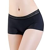 Faja Recuperacion Piernas Calzoncillos bóxer de Levantamiento de Cadera con Archivo de algodón para Mujer, Mallas antideslumbrantes para Mujer Trajes+Par𝐚+Mujer (Black, L)