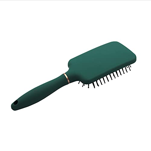 Glam'Up Paris Maxi Square Hairbrush Green Rose Gold, Detangling Hairbrush with Handle - Image 2