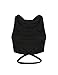 ASMAX HaoDuoYi Womens Jersey Training Sports Crop Top Backless Tank T Shirt (M, Black)
