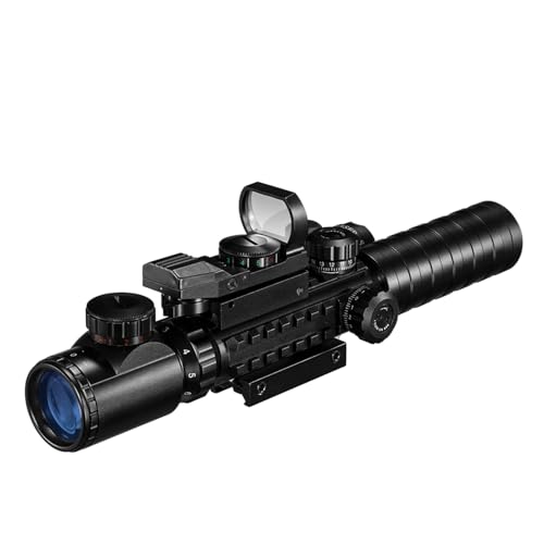 Paike Rifle Scope Red Green Illuminated 3 in 1 Combo Sight - Image 3
