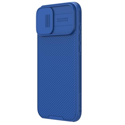 Image of Nillkin Case for Apple iPhone 16 (6.1 inch Inch) CamShield Pro Camera Slider Double Layered Protection TPU + PC (Corner Impact Air Bags) Blue Color