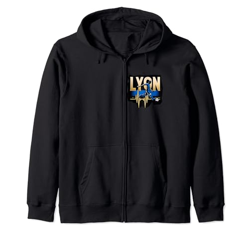 Cadeau Supporter Lyon Foot Lyonnais Sweat à Capuche